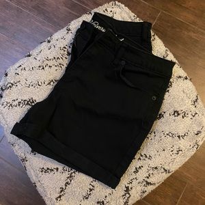 Black Hi-Rise Shorts